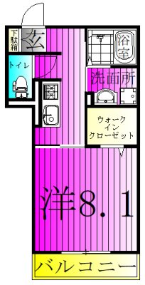 dearest 201号室 間取り