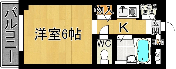 ウインライフ若草山 間取り図