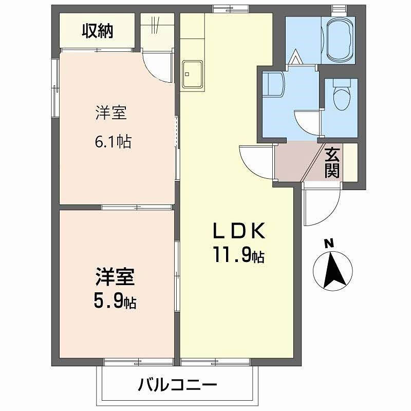 グランドゥール輝 間取り