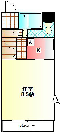 グランプレシア  102号室 間取り