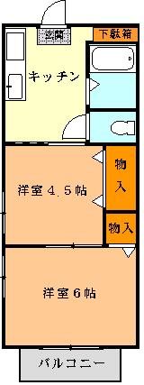 パシフィックコテージ 101号室 間取り