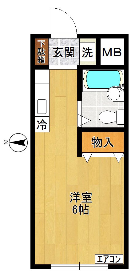 エステートピア稲城  101号室 間取り