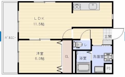 アスティオンⅡ 307号室 間取り