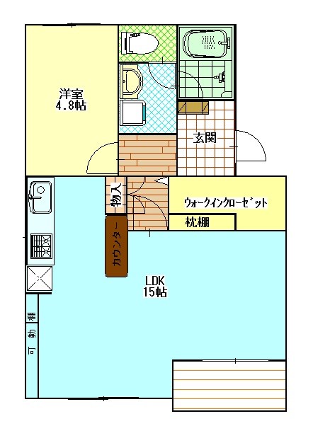 ハイツテクトピア掛川Ⅱ 間取り