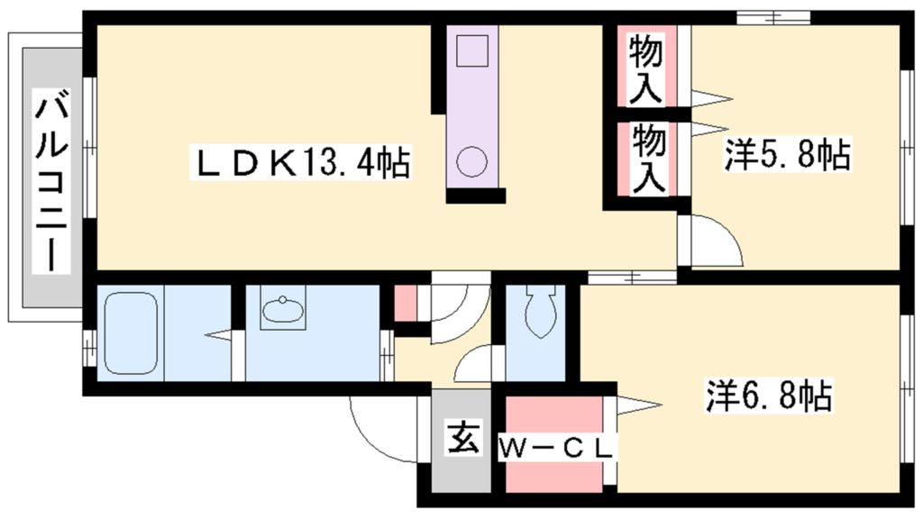 シャーメゾンイケダ 間取り図
