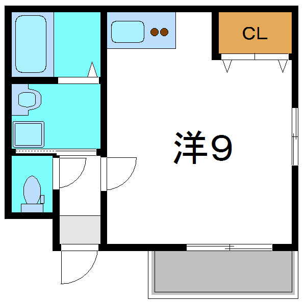 旭ハイツⅡ 間取り図