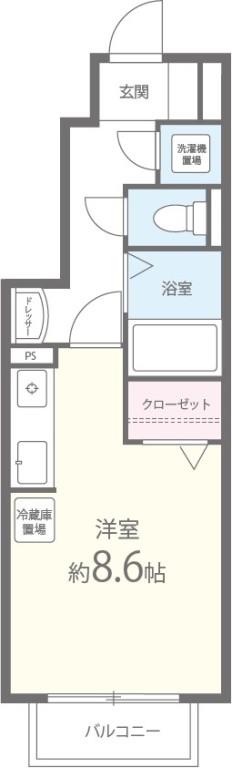 クレール幸 間取り図