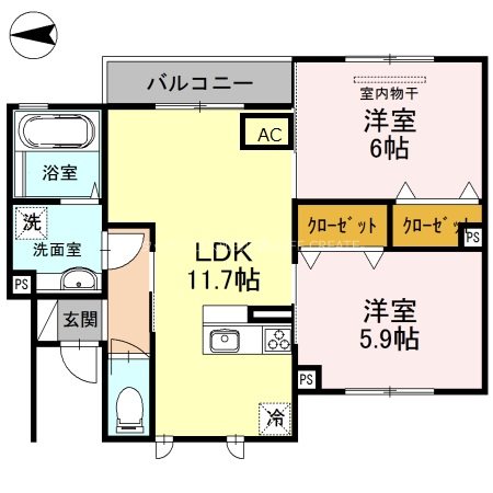 ソフィアコート伊保崎 間取り図