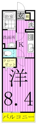 リブリ・小金 203号室 間取り