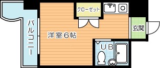 ビブレ西小倉Ｂ館 806号室 間取り