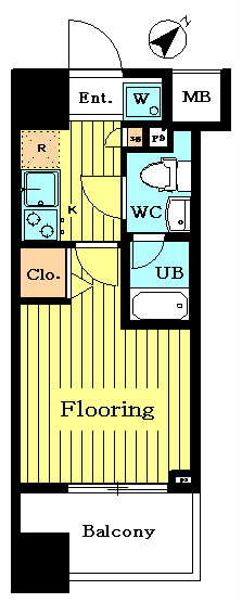 間取り ザ・ヴァレッシア蒲田シティ 間取り図