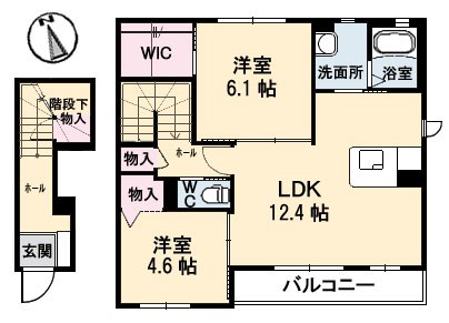 ピアリーメゾン　楓 間取り
