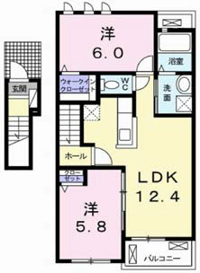 エレガンテ　ヴィラⅠ 間取り図