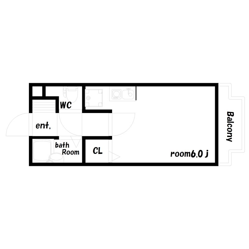 尾上の松　ミドリマンション 間取り図