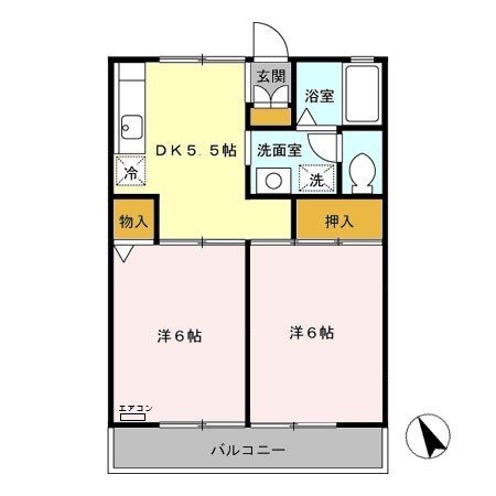 セジュール高富 間取り図
