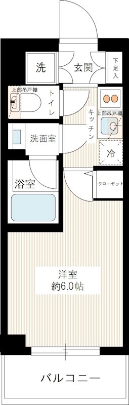 ライジングプレイス綾瀬 0230号室 間取り