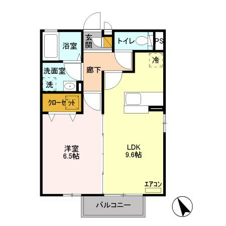 シュエット赤山　Ⅰ 間取り図