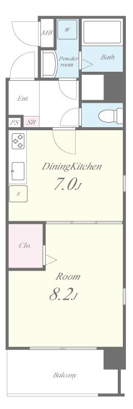 ｼｬﾝﾌﾞﾙ蒔田 間取り図