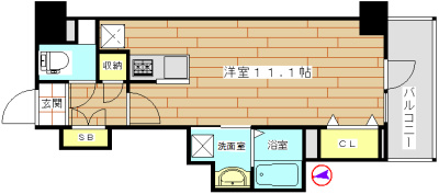 Ｄ’ＴＯＷＥＲ城北 803号室 間取り