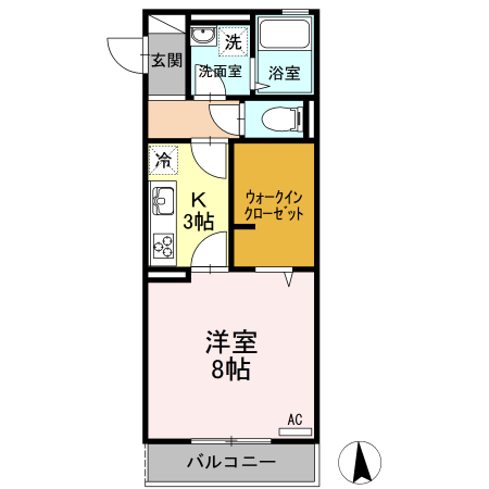 アイビーテラス 301号室 間取り