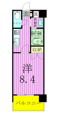 アーク松戸レジデンス 203号室 間取り