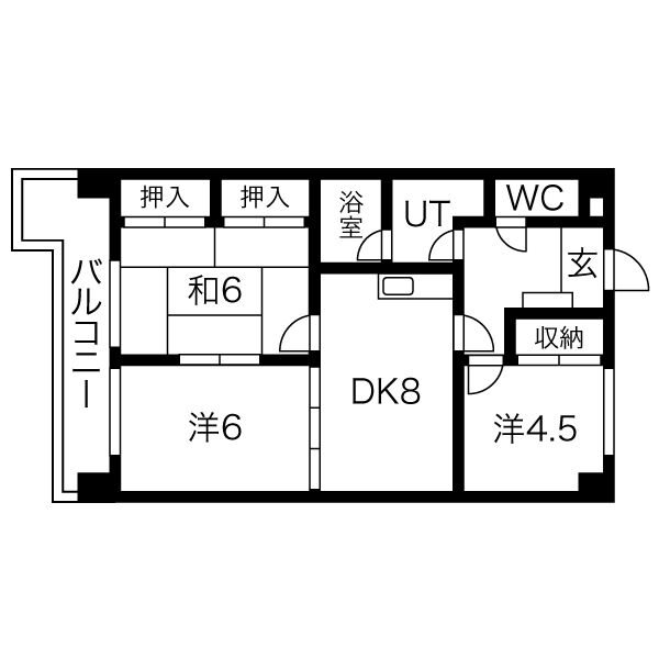 サンレイクパル 間取り図
