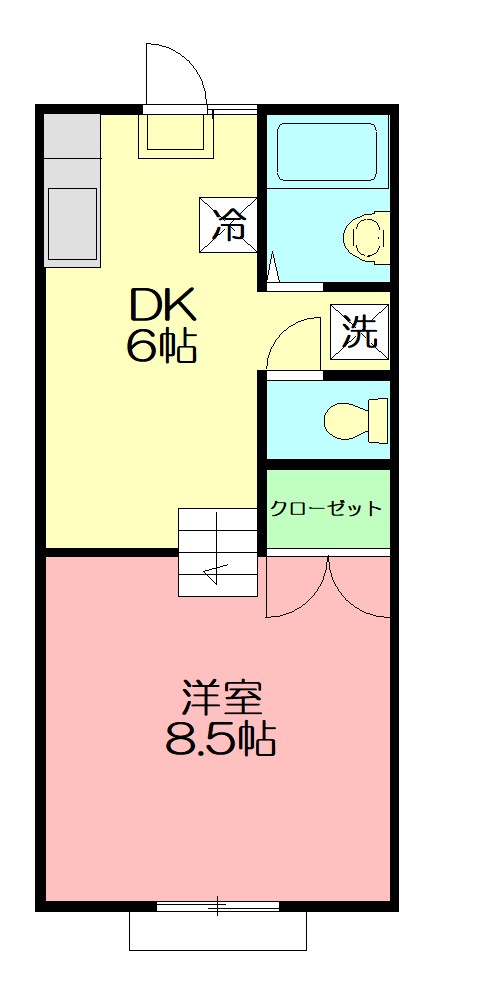 レガーロ 1-B号室 間取り