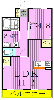 ラ・ミア・カーサ 205号室 間取り