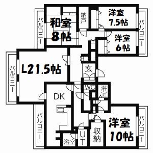 アビタシオン泉 間取り図