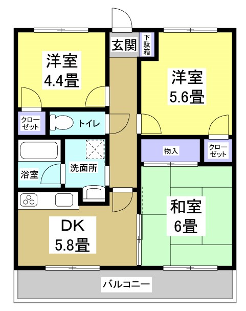 フロントヒルズⅢ 間取り図