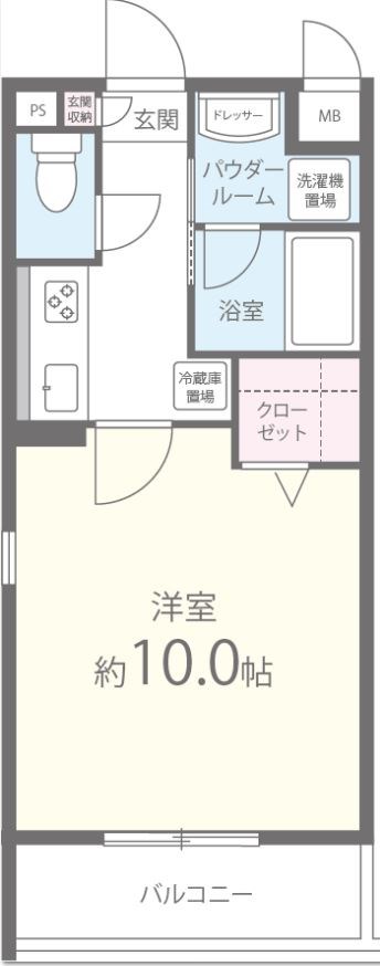 ミリアディ たかつき 間取り図