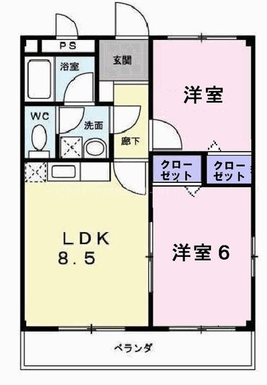 サニーハイツ 間取り図