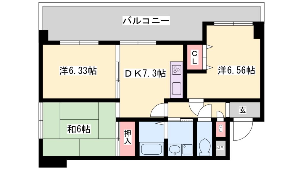 グレース平野 間取り図