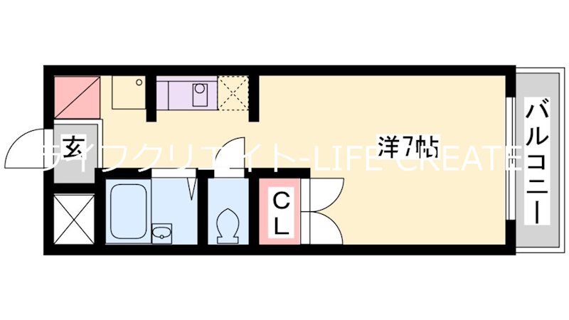 ジュネス新在家 間取り図