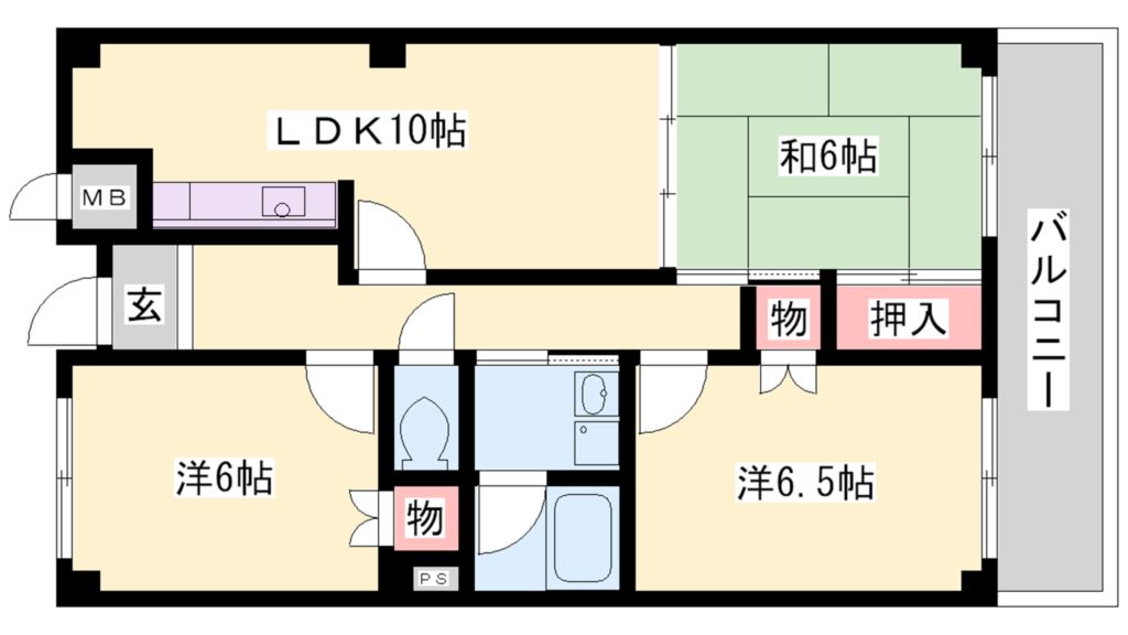 マイシティ３０３ 間取り図