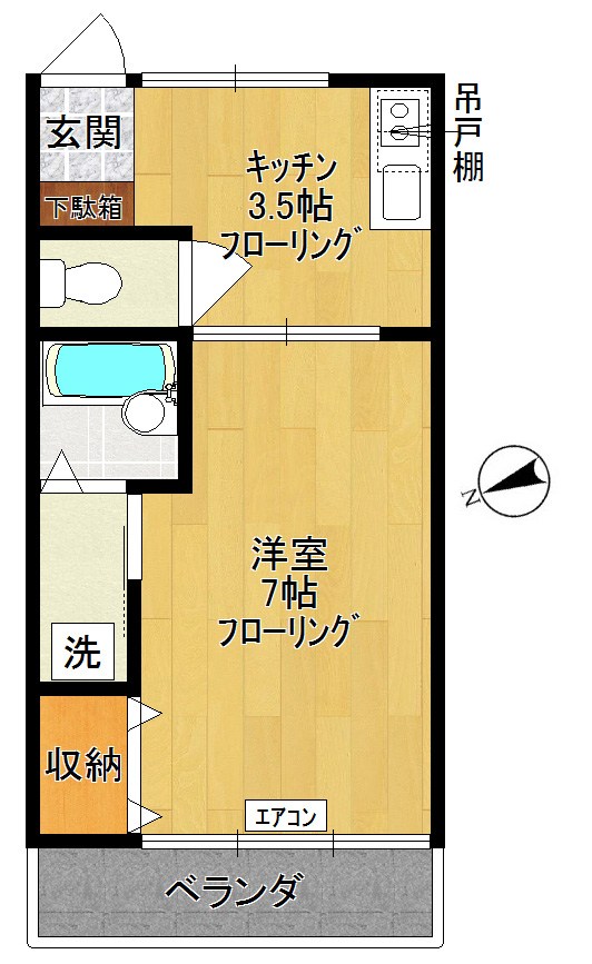 ヴィレッチ井田 202号室 間取り