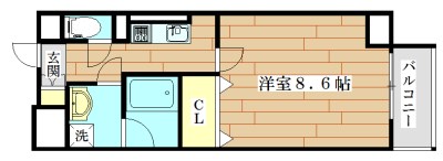 アダージオ 505号室 間取り