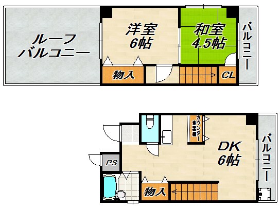 コーポラス栄里 間取り図