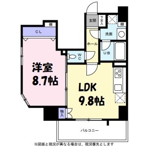 Gramercy Shiromi-dori 間取り
