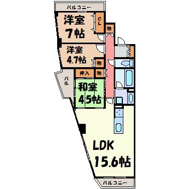 パークホームズ覚王山ＳＯＵＴＨ 間取り図