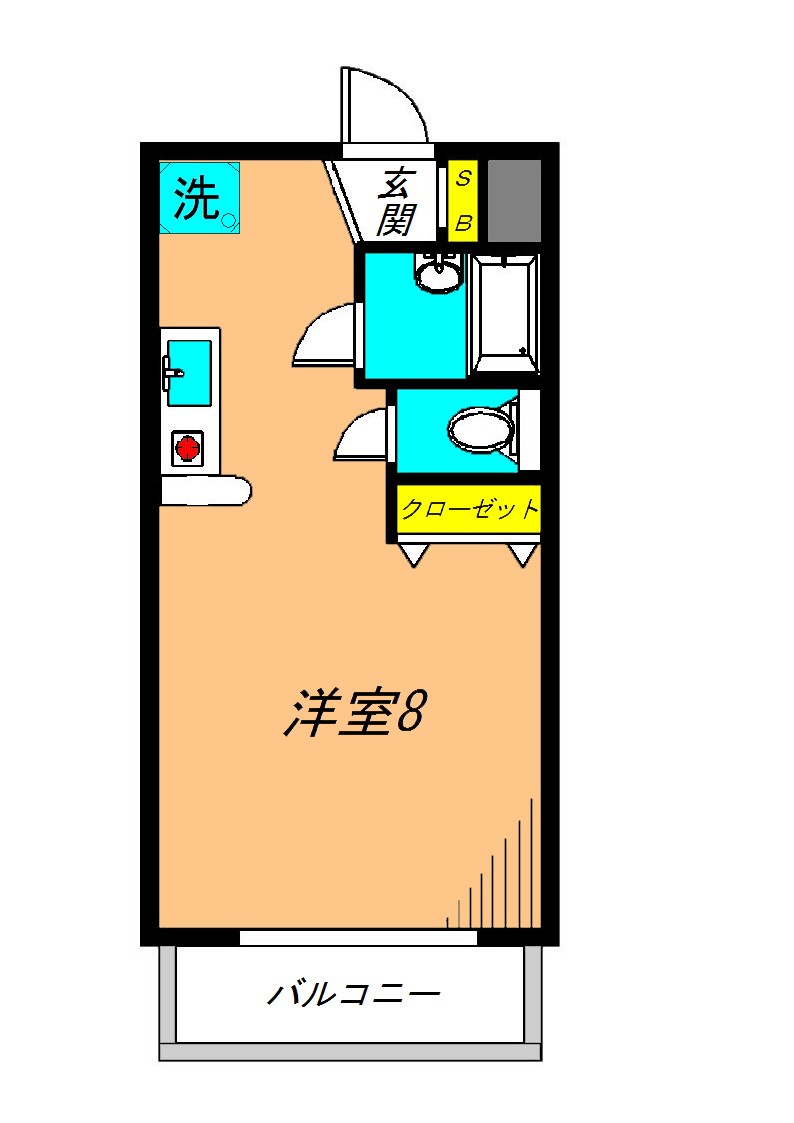プロスパー目黒本町 A-402号室 間取り