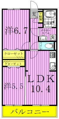 ラグーナＣ 303号室 間取り
