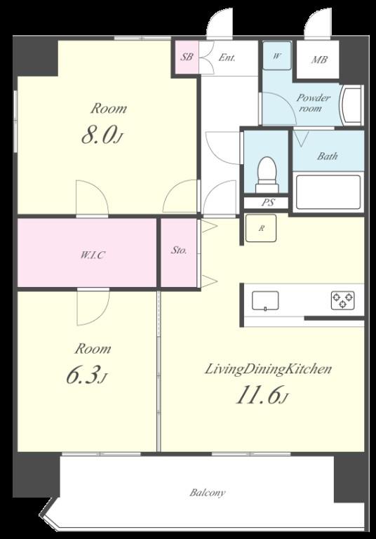 ラフィネ所沢 間取り図