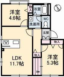 ディアス３３　Ｂ棟 間取り