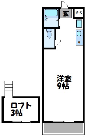 ルート新宮駅前　A棟 間取り図