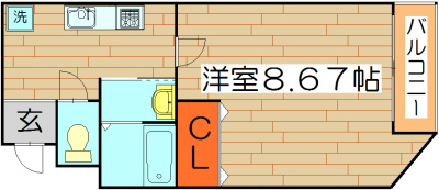 ラ・フォンテ摂津富田 601号室 間取り