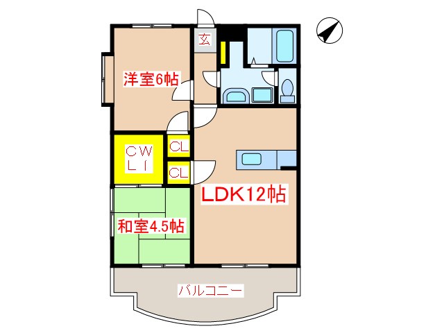 パストラールⅡ 間取り