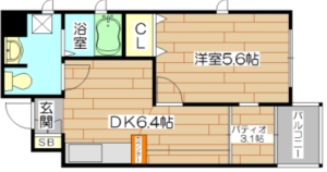 ラ・リジェール 041号室 間取り
