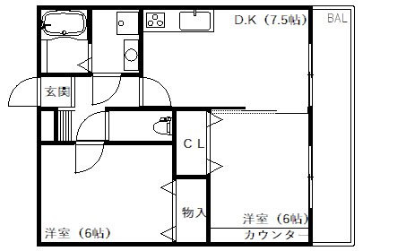 メゾンソレイユＡ棟 間取り図
