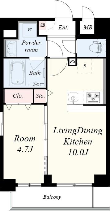 サニーコート神戸下山手 間取り図